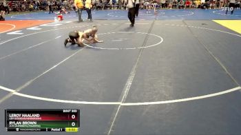 88 lbs Champ. Round 1 - Rylan Brown, Z-M (Zumbrota/Mazeppa) vs LeRoy Haaland, LSH (LeSueur/Henderson)