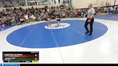 125 lbs Semifinal - Christian Guzman, North Central College vs James Levy, Wartburg