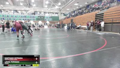 175 lbs Quarterfinal - Lewis Fofanah, Poway vs Santiago Estrada, Rancho Buena Vista