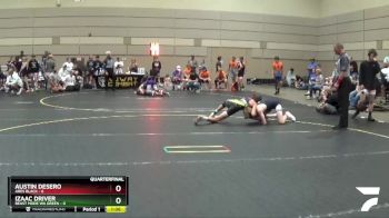 117 lbs Quarterfinals (8 Team) - Izaac Driver, Beast Mode WA Green vs Austin Desero, Ares Black