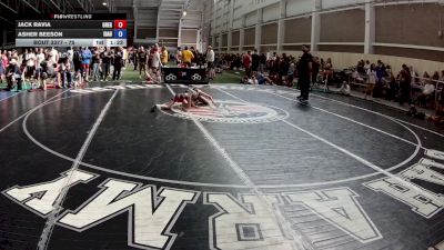 75 lbs Cons. Round 2 - Jack Ravia, Oregon vs Asher Beeson, Idaho