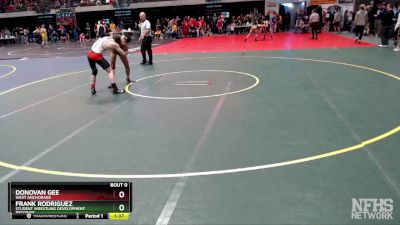 125 lbs Champ. Round 1 - Donovan Gee, West Anchorage vs Frank Rodriguez, Student Wrestling Development Program