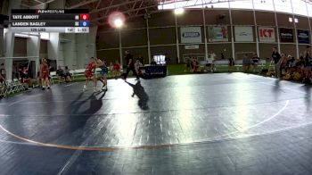 132 lbs Tate Abbott, Nebraska vs Landen Bagley, South Carolina