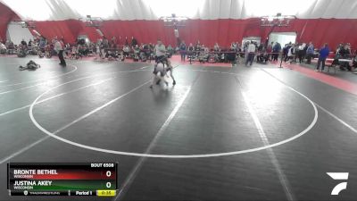 65 lbs Round 1 - Bronte Bethel, Wisconsin vs Justina Akey, Wisconsin