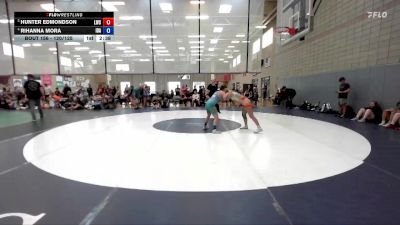 120/125 5th Place Match - Hunter Edmondson, Lakeland Wrestling Club vs Rihanna Mora, Idaho