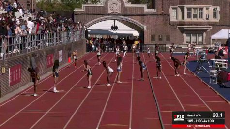 Watch High School Girls 4x100 Relay Prelims (Event 105) Heat 4 At 2026 Penn Relays