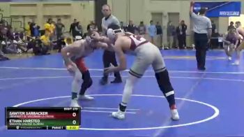 133 lbs 5th Place Match - Sawyer Sarbacker, University Of Wisconsin-La Crosse vs Ethan Harsted, Wheaton College (Illinois)