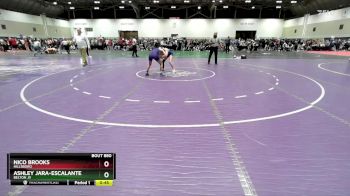 100 lbs Cons. Round 6 - Nico Brooks, Hillsboro vs Ashley Jara-escalante, Belton JV