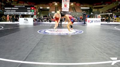 Junior Boys - 157 lbs Champ. Round 2 - Akosha Okenov, World Team Training Center vs Jack Locke, Turlock High School Wrestling