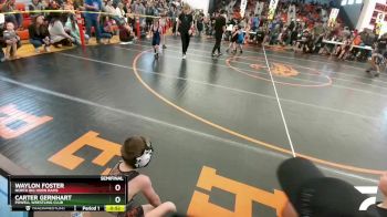 70 lbs Semifinal - Waylon Foster, North Big Horn Rams vs Carter Gernhart, Powell Wrestling Club