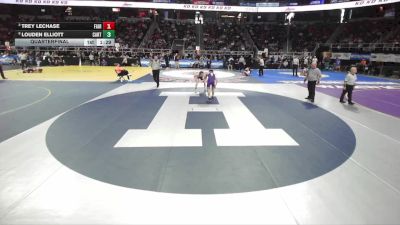 I-138 lbs Quarterfinal - Trey Lechase, Fairport vs Louden Elliott, Carthage