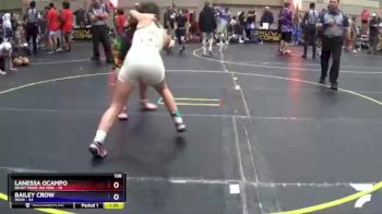 138 lbs Round 3 (8 Team) - Bailey Crow, WOW vs Lanessa Ocampo, Beast Mode WA Pink
