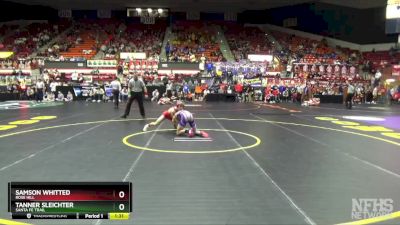 4A 106 lbs Quarterfinal - Samson Whitted, Rose Hill vs Tanner Sleichter, Santa Fe Trail