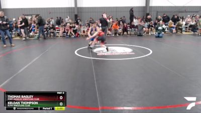 77 lbs Quarterfinal - Thomas Bagley, Port Angeles Wrestling Club vs Keldan Thompson, Elma Wrestling Club