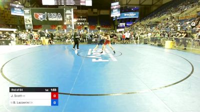 126 lbs Rnd Of 64 - Jaxson Scott, KS vs Bradley Lazzerini, OK