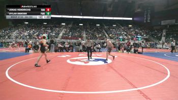 3A-120 lbs Quarterfinal - Dylan DeBoer, Powell vs Jonas Hendricks, Torrington
