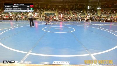 100 lbs Round Of 32 - Bennett Campos, Hawkeye Wrestling Academy vs Matthew Rodriguez, The Valley WC