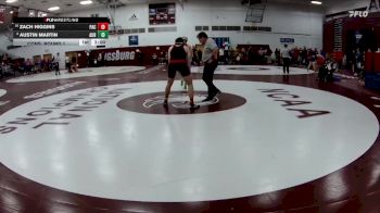 165 lbs Cons. Round 1 - Zach Higgins, Pacific (or) vs Austin Martin, Aurora Universtiy