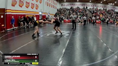 144 lbs Cons. Round 3 - Zaiden Lockard, Lake Catholic vs Logan Sell, Garrettsville Garfield