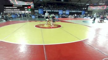 Girls 4A 105 lbs Cons. Round 1 - Adelynn Dobry, Camas (Girls) vs Aubriella Mireles, Richland (Girls)