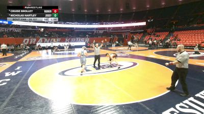 2A 157 lbs Champ. Round 1 - Nicholas Hartley, Jerseyville (Jersey) vs Cruise Brolley, Washington