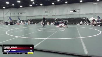 130 lbs Placement Matches (8 Team) - Auston Brown, Ohio Blue vs Kaidance Gerg, Idaho