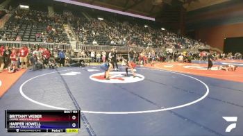 124-136 lbs Quarterfinal - Brittany Weber, Casper Wrestling Club vs Harper Howell, Rawlins Wrestling Club