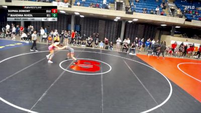 140 lbs Cons. Round 3 - Makenna Roedl, Westville vs Sophia Domont, Bradley (B.-Bourbonnais)