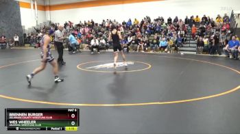 105 lbs Quarterfinal - Brennen Burger, Delaware County Wrestling Club vs Wes Wheeler, Anamosa Wrestling Club