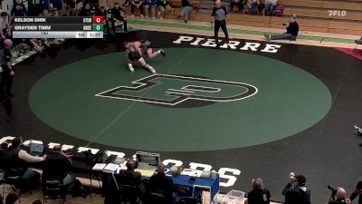 190 lbs Placement Matches (8 Team) - Kelson Dirk, Sturgis Brown vs Grayden Timm, Aberdeen Central