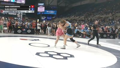 190 lbs Cons. Rd Of 32 - Emma Damjanovic, Iowa vs Kloe Knutson, Nebraska