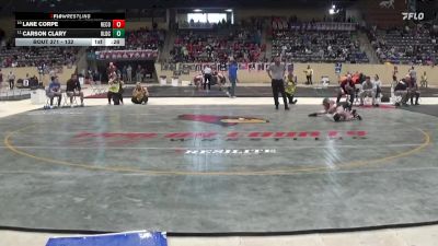 132 lbs Cons. Round 1 - Lane Corpe, Henderson County vs Carson Clary, Oldham County