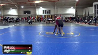 145 lbs Cons. Round 4 - Denise Brown, Homewood Flossmoor vs Addyson Roby, Indian Lake