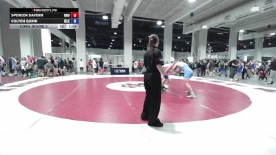 U15 FS - 75 lbs Cons. Round 3 - Spencer Davern, Ohio vs Colton Quinn, New Jersey