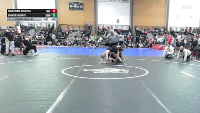 126 lbs Consi Of 8 #2 - Brayden Boccia, Milford MA vs Dante Giusti, Shawsheen