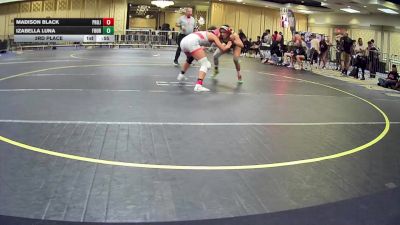 130 lbs 3rd Place - Madison Black, Project 8 WC vs Izabella Luna, Fourth Chamber WC
