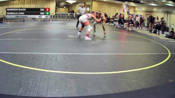 130 lbs 3rd Place - Madison Black, Project 8 WC vs Izabella Luna, Fourth Chamber WC