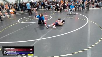 49 lbs Cons. Round 1 - Hudson Zink, Lions Den Wrestling Club vs Caleb Eckman, North Pole Wrestling Club