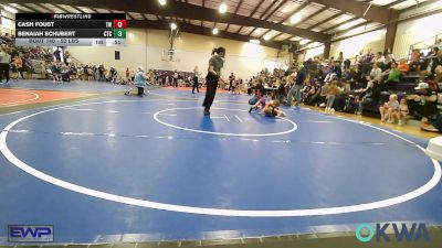 52 lbs Consi Of 8 #2 - Cash Foust, Tuttle Wrestling vs Benaiah Schubert, Chandler Takedown Club