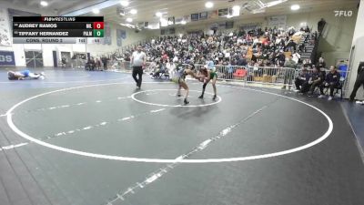 100 lbs Cons. Round 2 - Tiffany Hernandez, Palmdale vs Audrey Ramos, Millikan