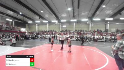 87 lbs Final - Cash Sanders, Stout Wr Acd vs Daniel Solis, NM Royalty