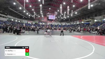 150 lbs Round Of 64 - McCroix Wolfley, Wyoming Underground vs Elias Koonce, Basement Brawlers