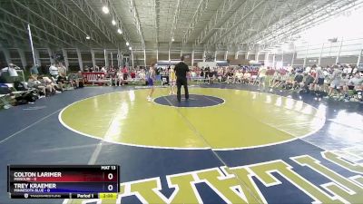 88 lbs Placement Matches (8 Team) - Colton Larimer, Missouri vs Trey Kraemer, Minnesota Blue