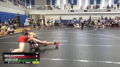 160 lbs Round 3 (8 Team) - Bryce Klingensmith, Young Guns vs Leeson Allen, Icon Wrestling Club