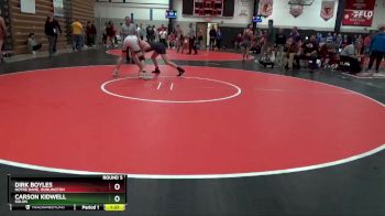 150 lbs Round 5 - Dirk Boyles, Notre Dame, Burlington vs Carson Kidwell, Solon