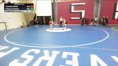 120 lbs Quarterfinal - Allison Reese, Northbridge vs Cecilia Pioggia, Agawam