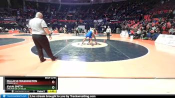 2A 195 lbs Cons. Round 1 - Malachi Washington, Peoria (H.S.) vs Evan Smith, Chicago (De La Salle)