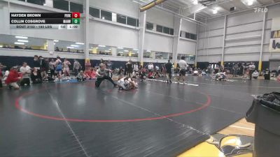 160 lbs Quarterfinal - Hayden Brown, Perkiomenville vs Collin Cosgrove, Mahwah