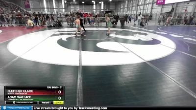 71 lbs Quarterfinal - Fletcher Clark, North Montana WC vs Adam Wallace, Team Real Life Wrestling