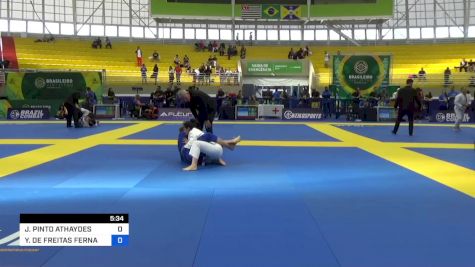 JULIANA PINTO ATHAYDES vs YUNA DE FREITAS FERNANDES 2023 Brasileiro Jiu-Jitsu IBJJF